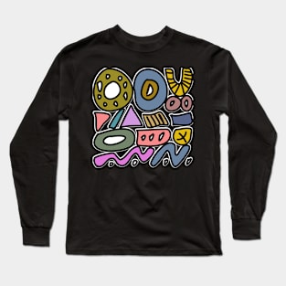 Doodle abstract Long Sleeve T-Shirt